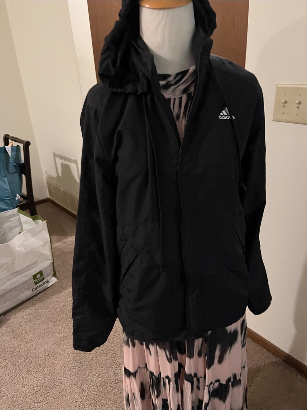 adidas Black Hooded Utility Jacket